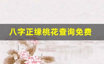 八字正缘桃花查询免费八字看配偶家庭条件测算