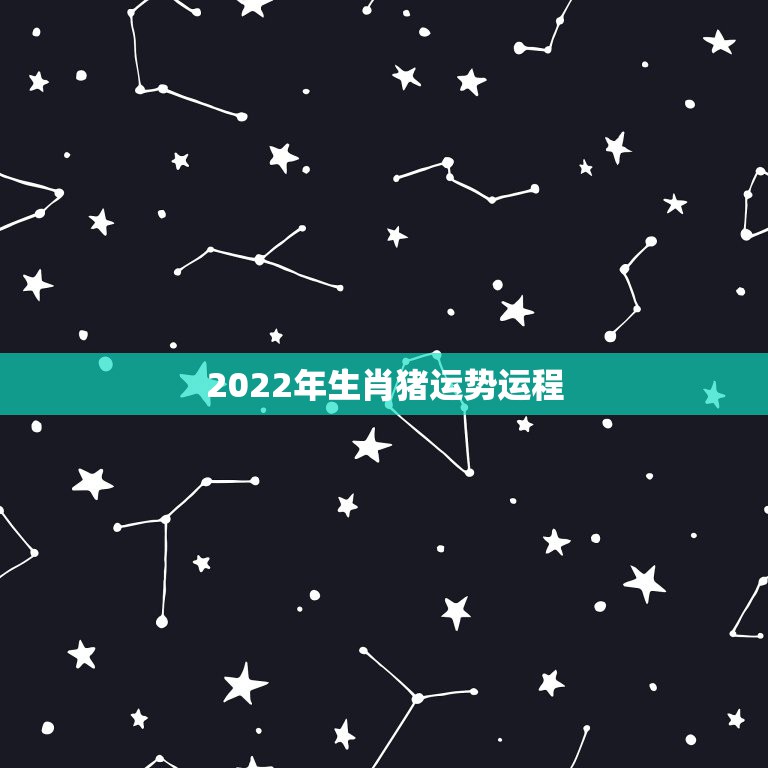 2022年生肖猪运势运程属猪的人