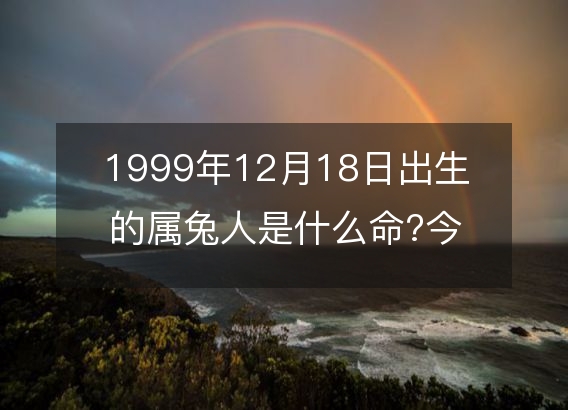 1999年12月18日出生的属兔人是什么命?今日八字五行缺什么？