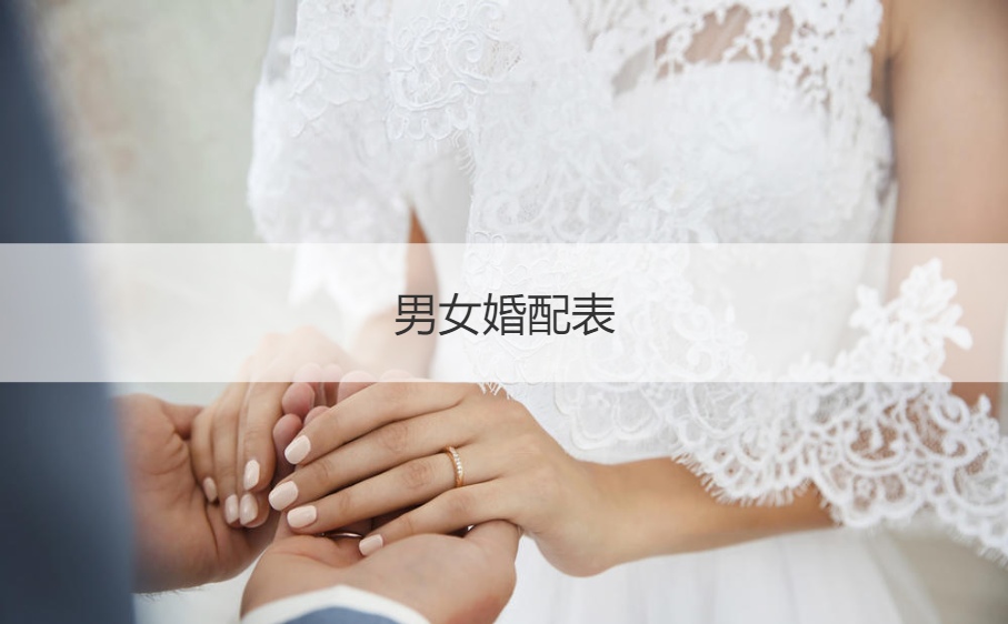 男女婚配表怎么样看两个人的婚配吗？