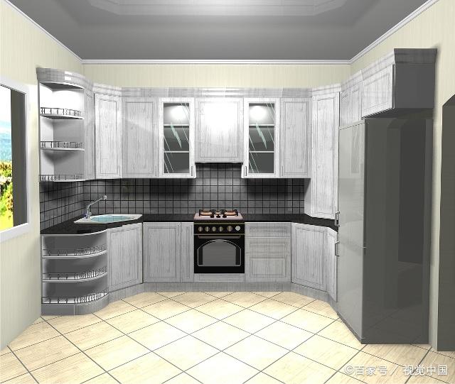 厨房转角橱柜位置风水_风水橱柜厨房位置转角图片_厨房橱柜转角空间怎么处理